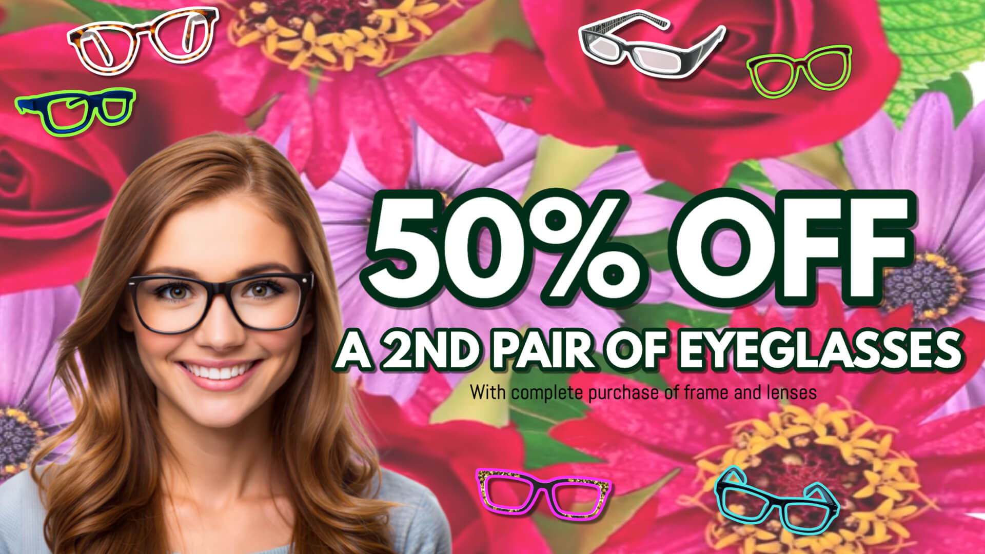 50% OFF 2nd Pair of Eyeglasses